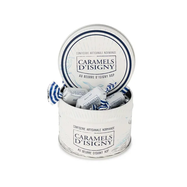 caramels-d-isigny-beurre-sal-caramels-bo-te-fer-100g image 1