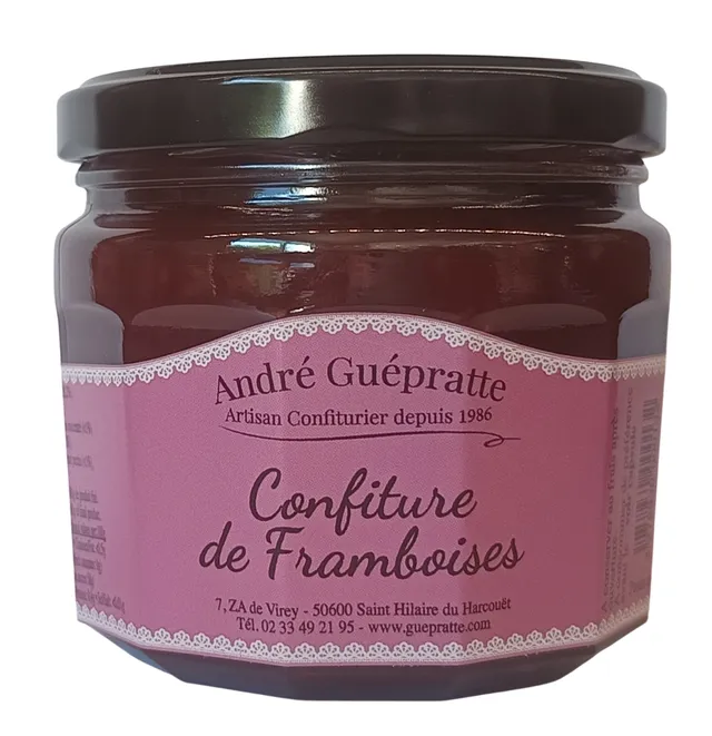 andr-guepratte-confiture-de-framboises-artisanale-sans-colorants image 1