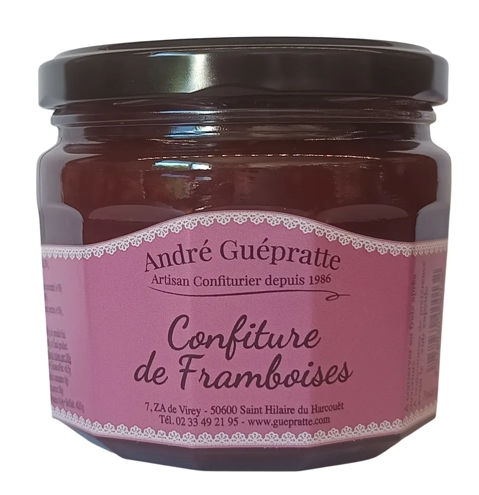 andr-guepratte-confiture-de-framboises-artisanale-sans-colorants image 1