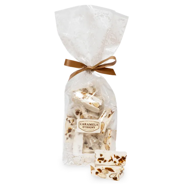 caramels-d-isigny-nougats-dominos-nougat-caramel-150g-tendre image 1