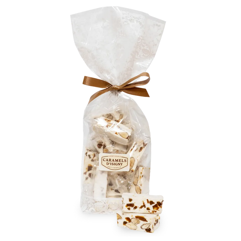 caramels-d-isigny-nougats-dominos-nougat-caramel-150g-tendre image 1