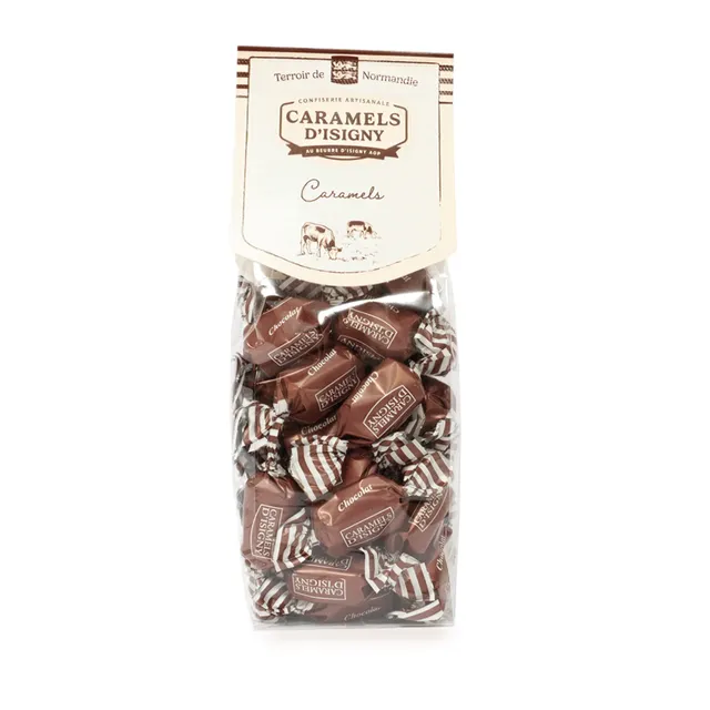 caramels-d-isigny-sachet-chocolat-175g-caramels-beurre-d-isigny image 1
