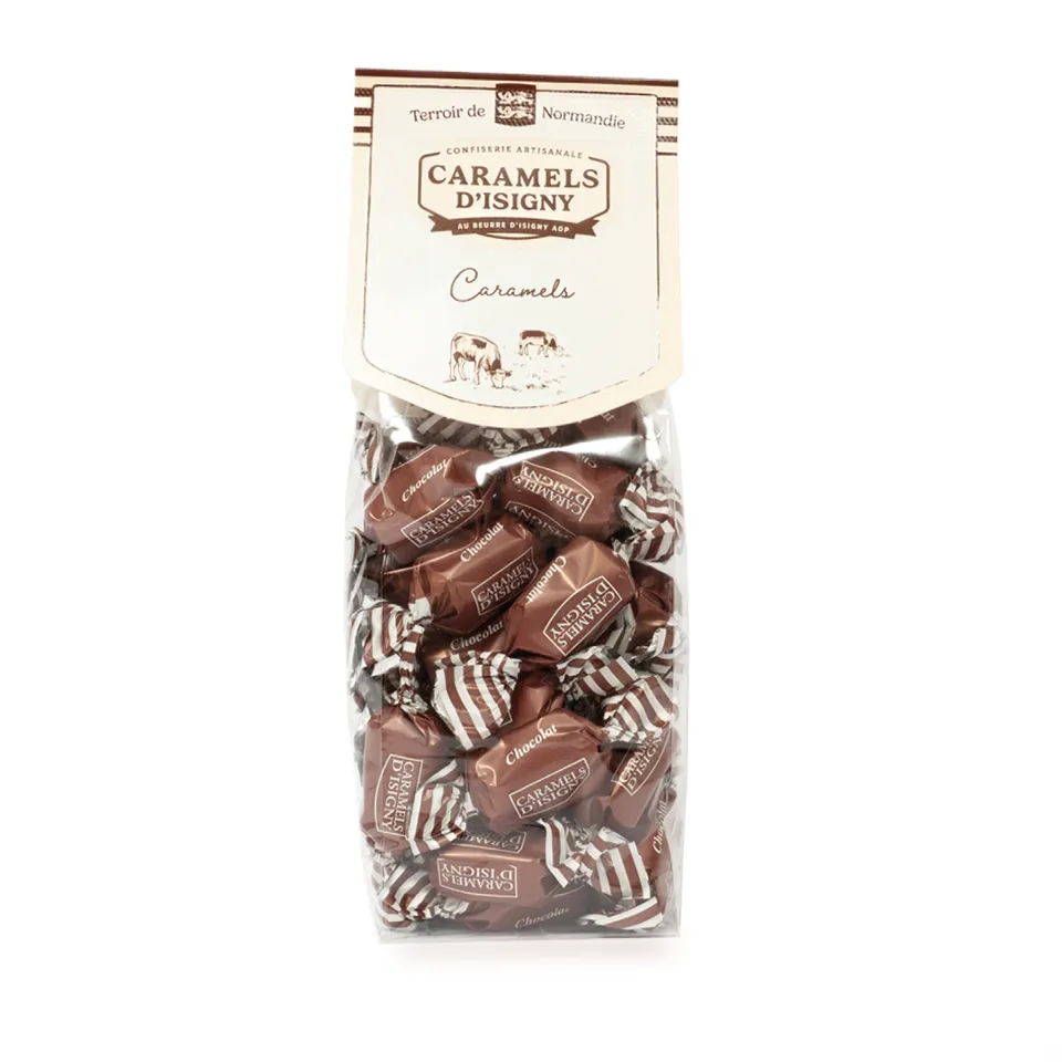 caramels-d-isigny-sachet-chocolat-175g-caramels-beurre-d-isigny image 1
