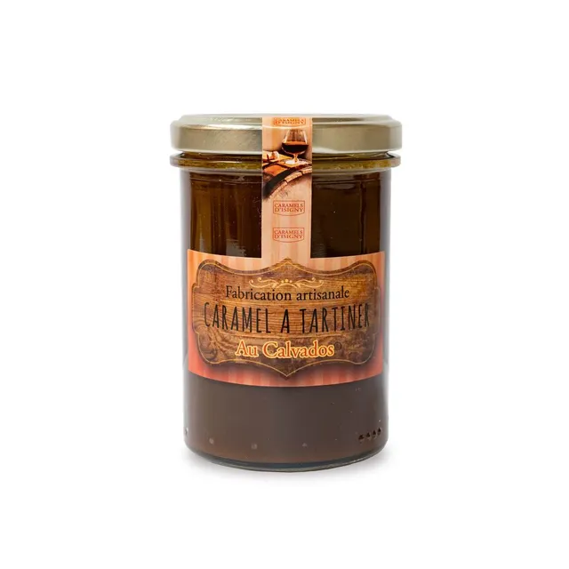 caramels-d-isigny-culinaire-caramel-tartiner-calvados-250g-pot image 1