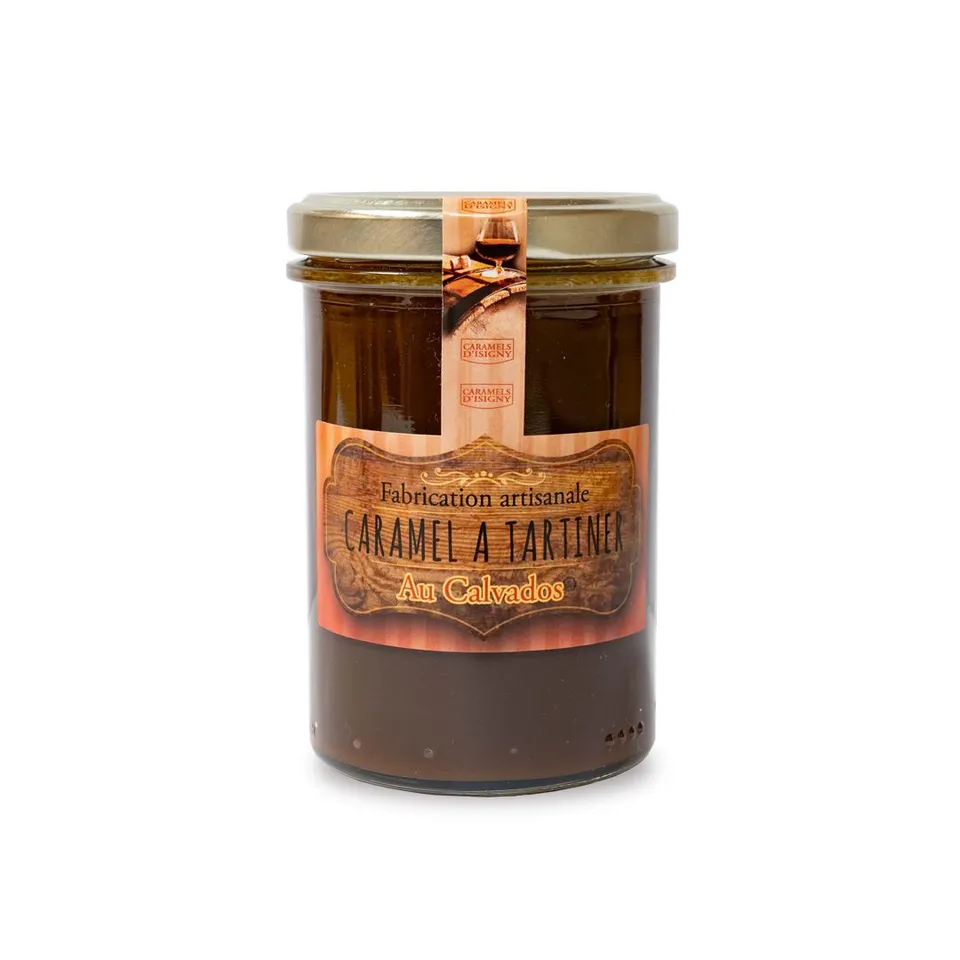 caramels-d-isigny-culinaire-caramel-tartiner-calvados-250g-pot image 1