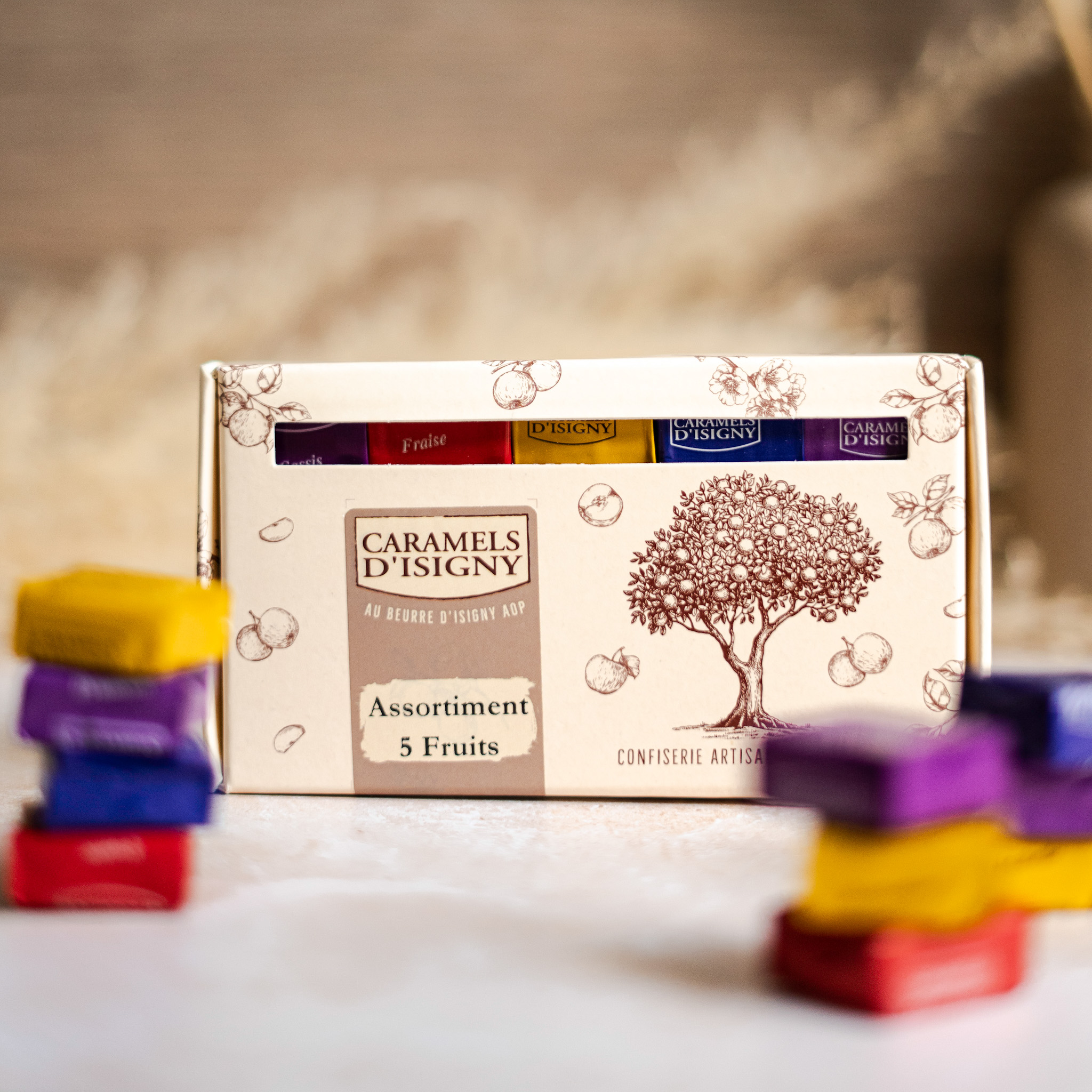 caramels-d-isigny-tui-15-caramels-5-fruits-140g image 2