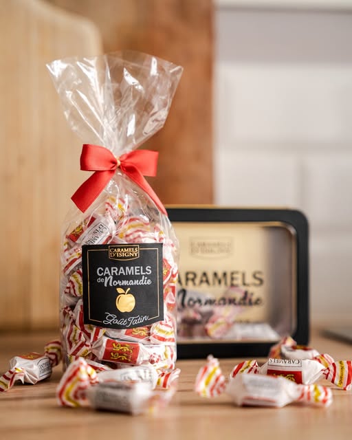 caramels-d-isigny-caramels-en-sachets-tatin-caramels-150g-pomme image 2