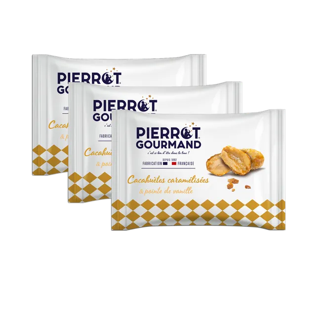 pierrot-gourmand-les-p-pites-lot-3-sachets-cacahu-tes-vanille image 1
