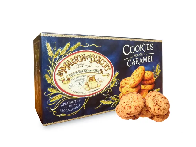 caramels-d-isigny-biscuits-cookies-clats-caramel-220g-beurre-isigny image 1