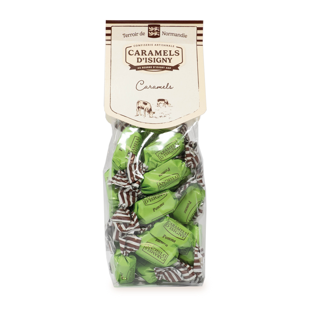 caramels-d-isigny-sachet-pomme-sachet-caramels-175g image 1