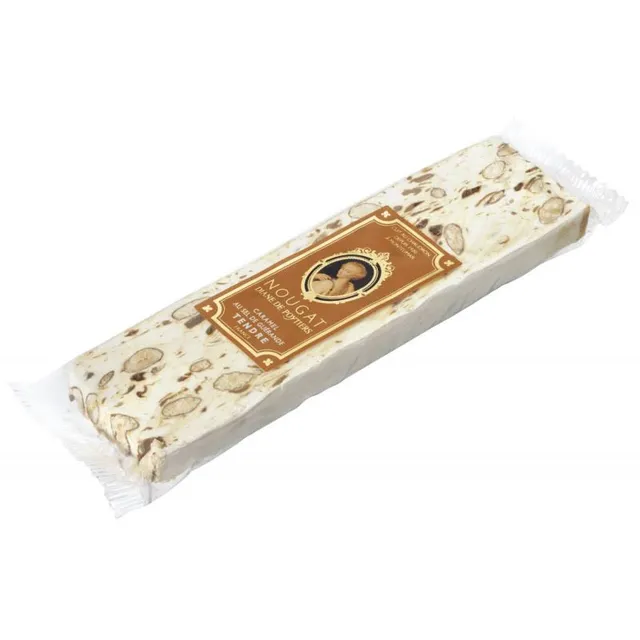caramels-d-isigny-nougats-nougat-tendre-caramel-100g-amandes image 1