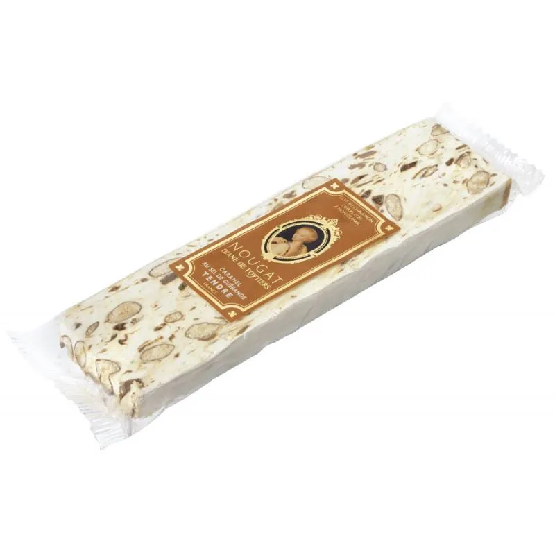 caramels-d-isigny-nougats-nougat-tendre-caramel-100g-amandes image 1