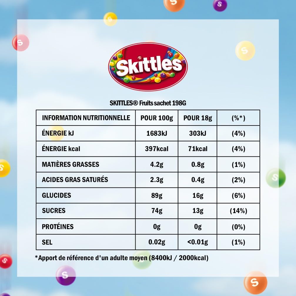 skittles-fruits-bonbons-fruits-sachet-198g-cassis-citron image 2