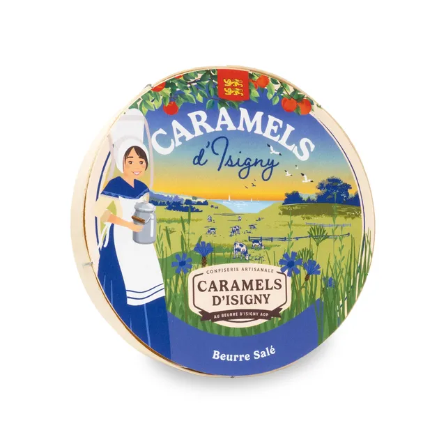 caramels-d-isigny-bo-te-bois-caramels-beurre-sal-75g image 1