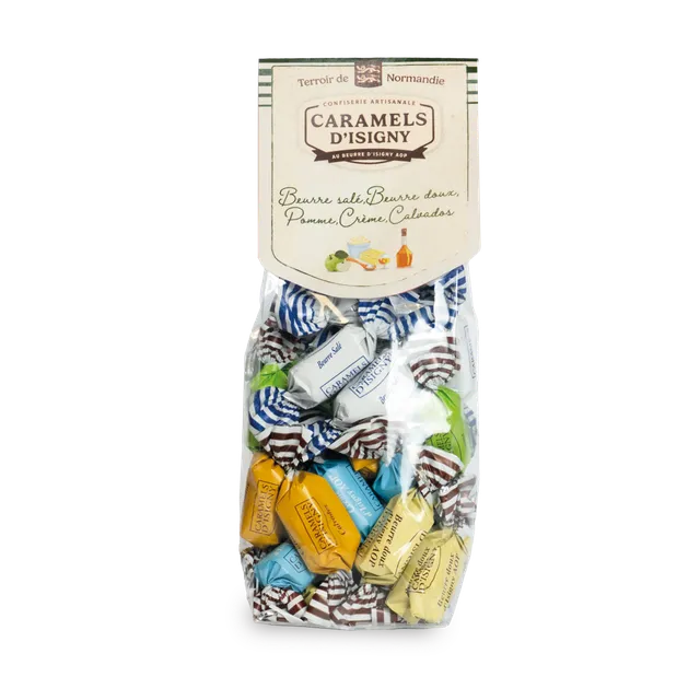 caramels-d-isigny-sachet-assortiment-normandie-175g-tendres image 1