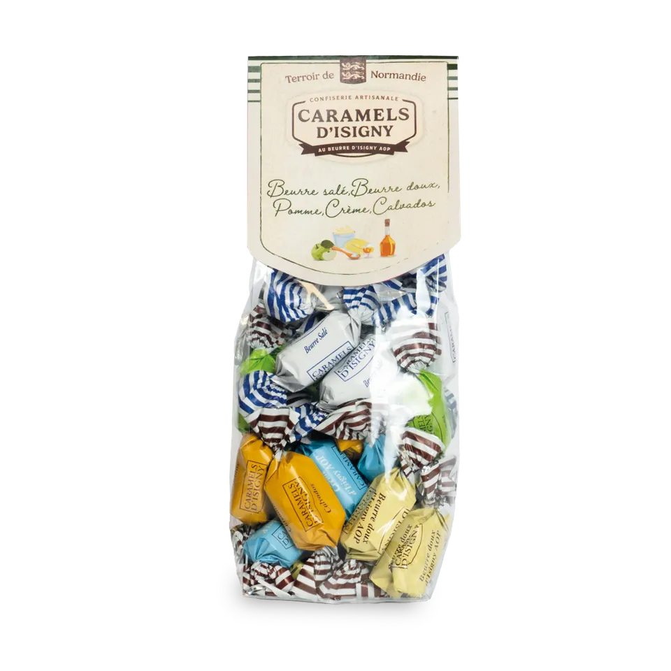 caramels-d-isigny-sachet-assortiment-normandie-175g-tendres image 1