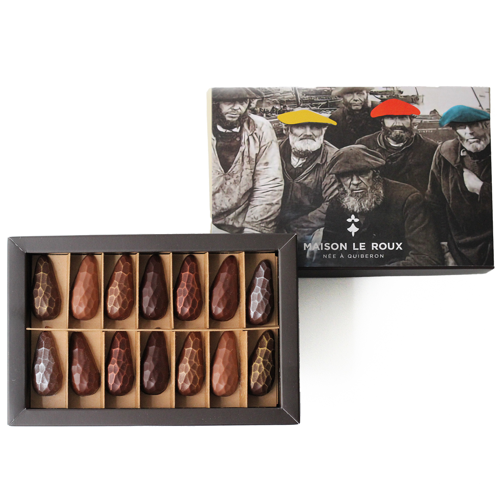 henri-le-roux-coffret-les-connoisseurs-14-chocolats-menhirs-207g image 1