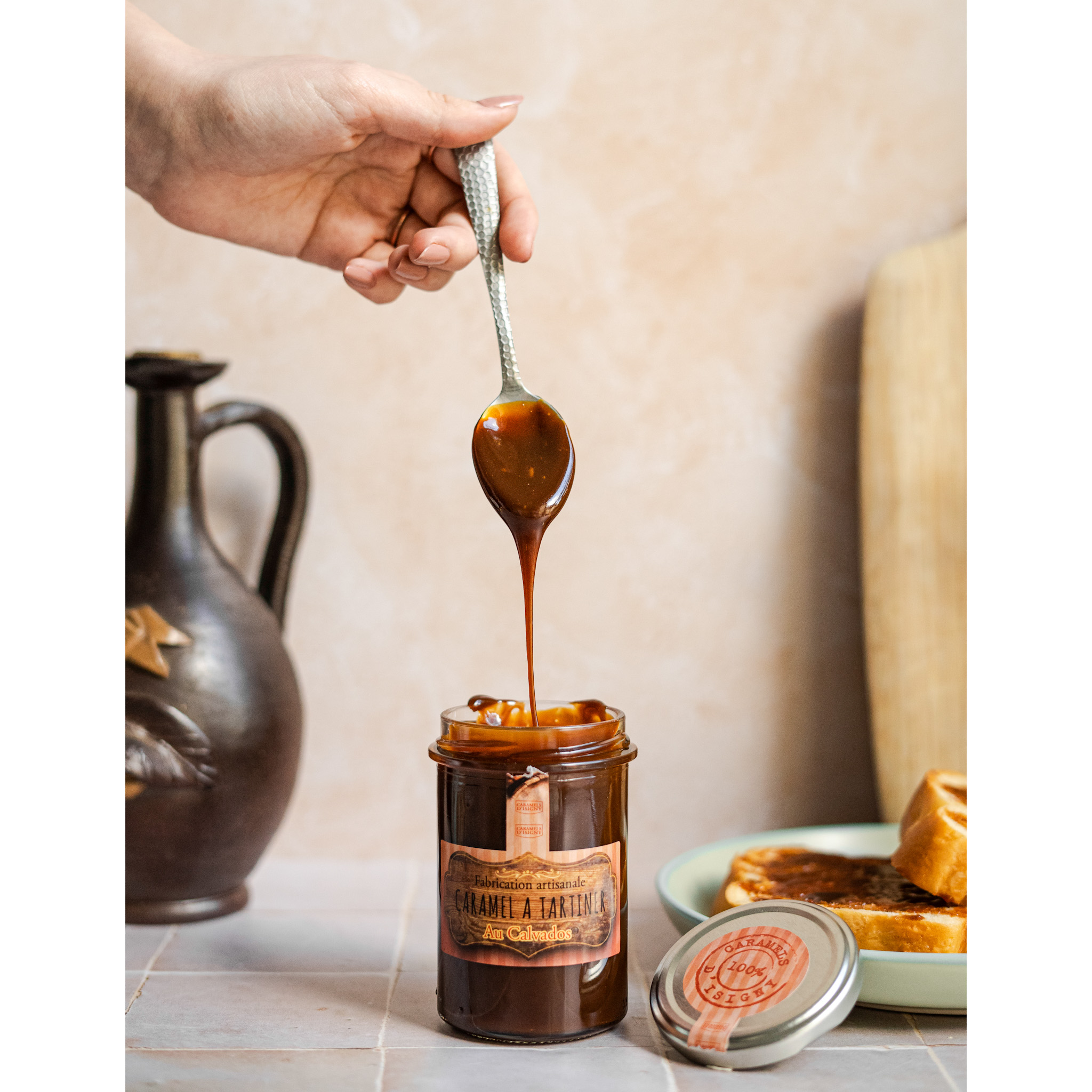 caramels-d-isigny-culinaire-caramel-tartiner-calvados-250g-pot image 3