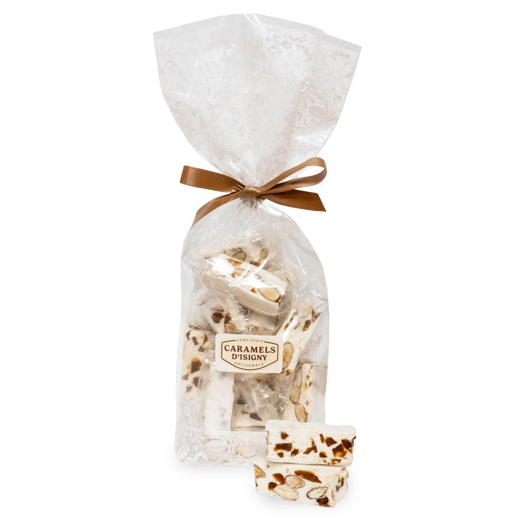 caramels-d-isigny-nougats-dominos-nougat-caramel-150g-tendre image 1