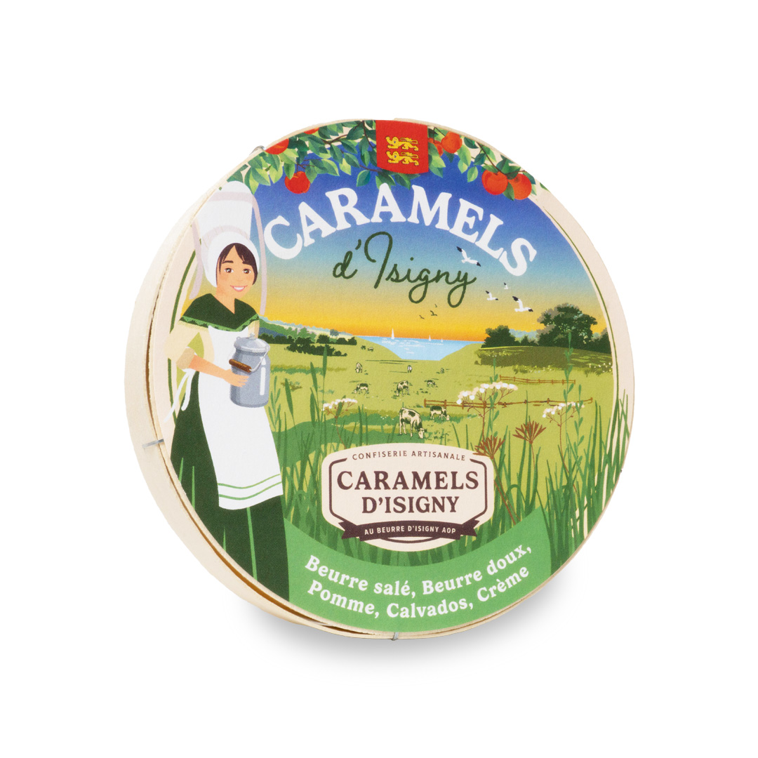 caramels-d-isigny-normandie-caramels-bo-te-bois-75g image 1