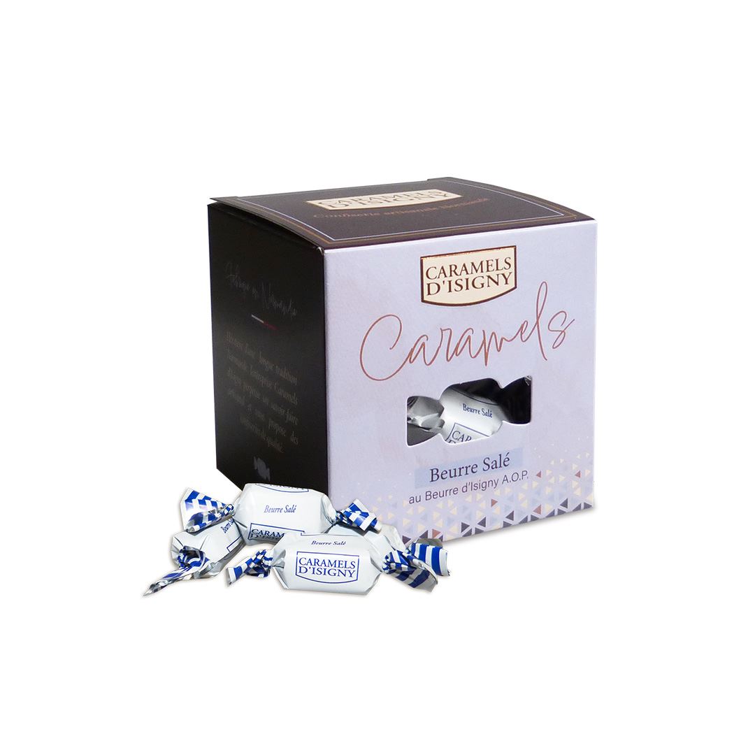 caramels-d-isigny-bo-te-cube-caramels-beurre-sal-100g image 1