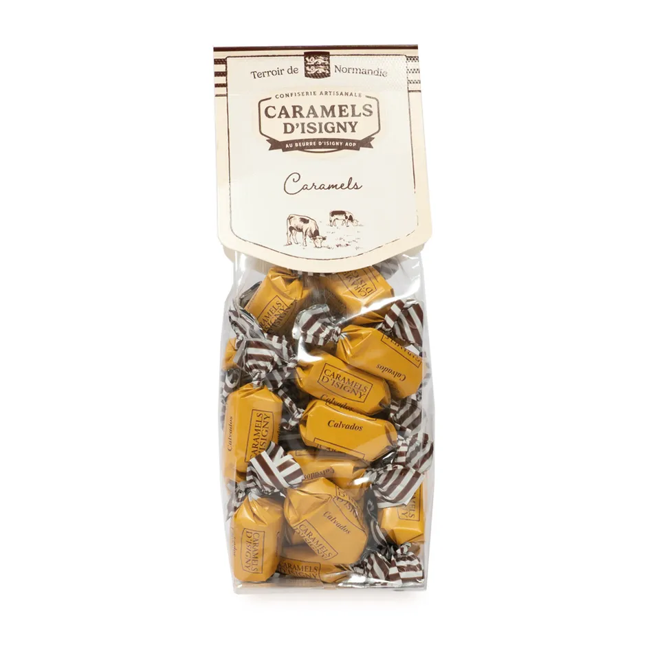caramels-d-isigny-sachet-calvados-caramel-175g image 1
