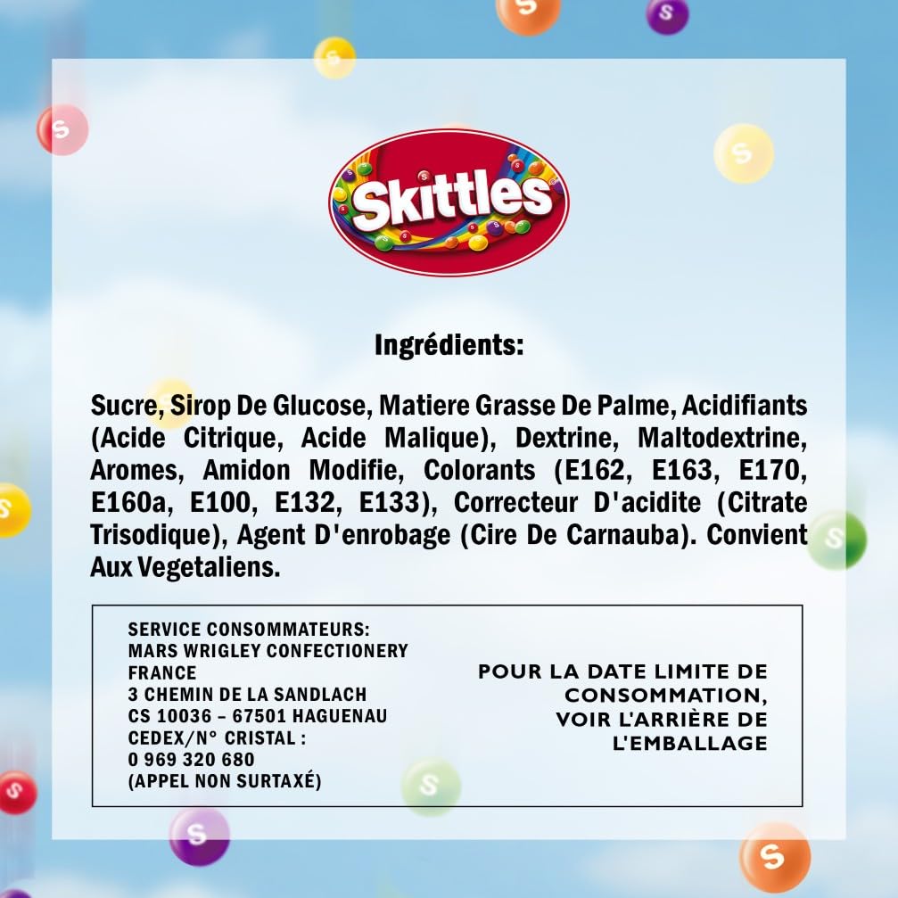 skittles-fruits-bonbons-fruits-sachet-198g-cassis-citron image 7