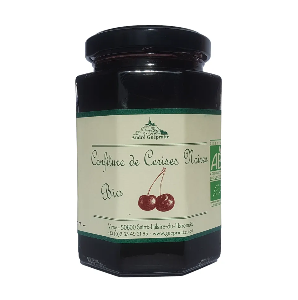andr-guepratte-confitures-biologiques-cerises-noires-confiture-bio image 1
