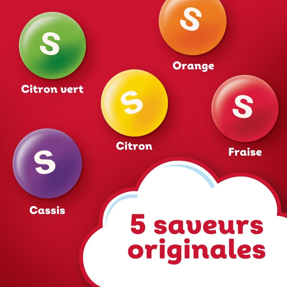 skittles-fruits-bonbons-fruits-sachet-198g-cassis-citron image 4