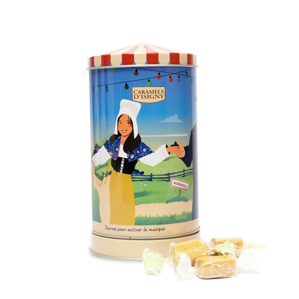 caramels-d-isigny-bo-te-musique-folklore-papillotes-200g image 1