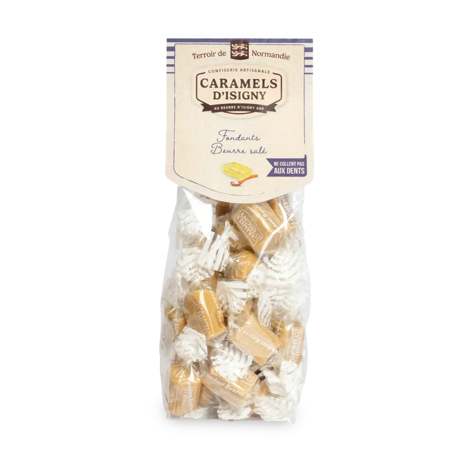 caramels-d-isigny-fondants-beurre-sal-sachet-caramels-175g image 1
