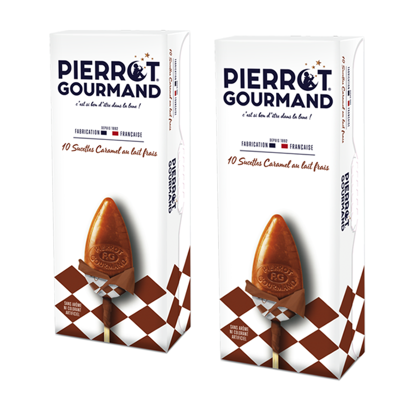pierrot-gourmand-caramel-sucettes-2-tuis-x10-lait-frais image 1