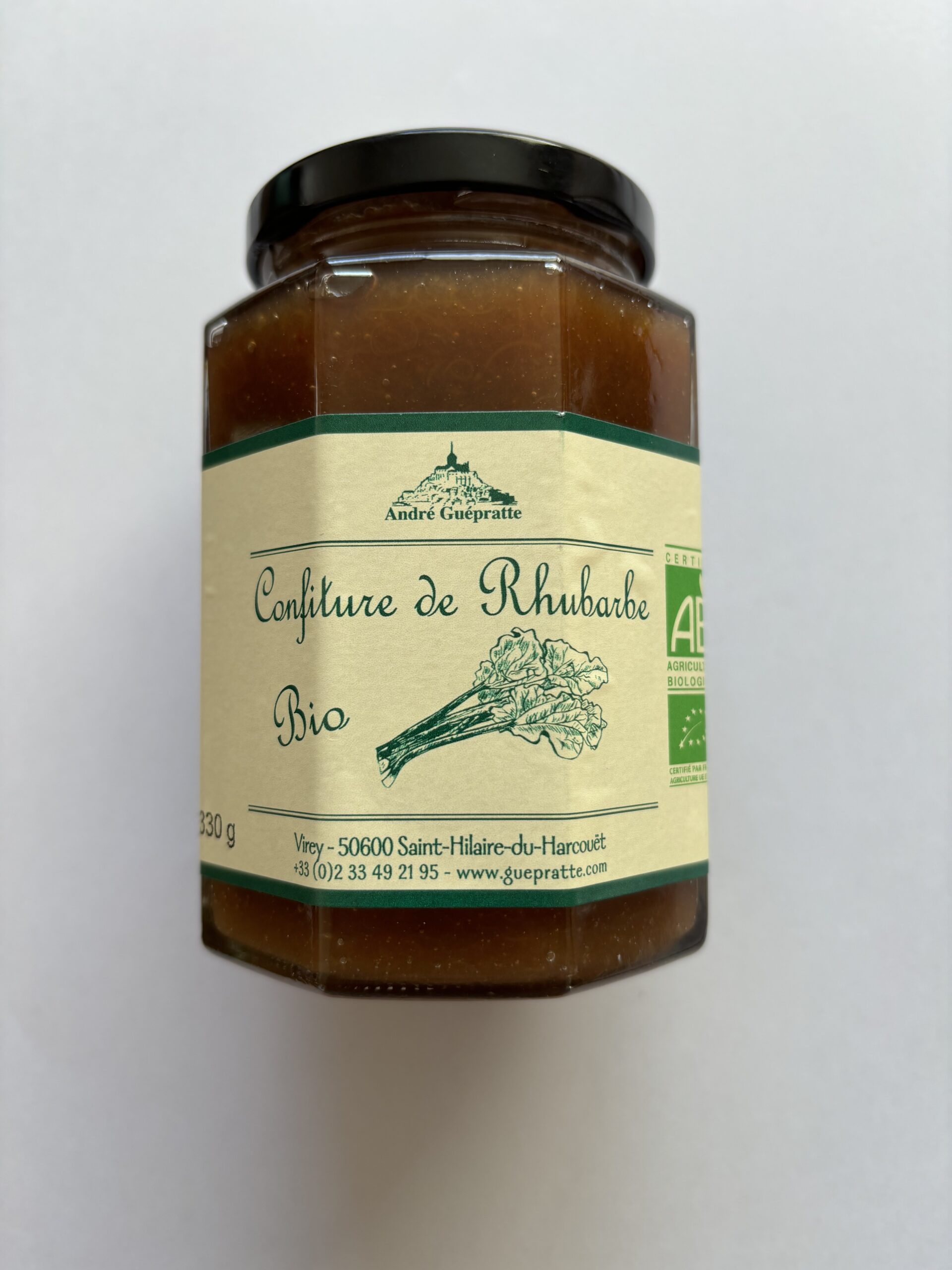 andr-guepratte-confiture-rhubarbe-confiture-bio-artisanale image 1