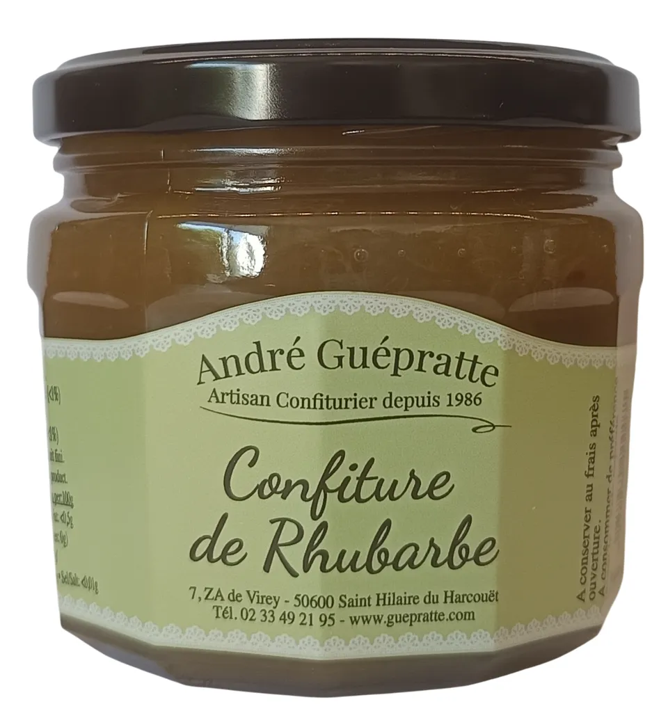 andr-guepratte-confiture-rhubarbe-55-fruits-artisanal image 1