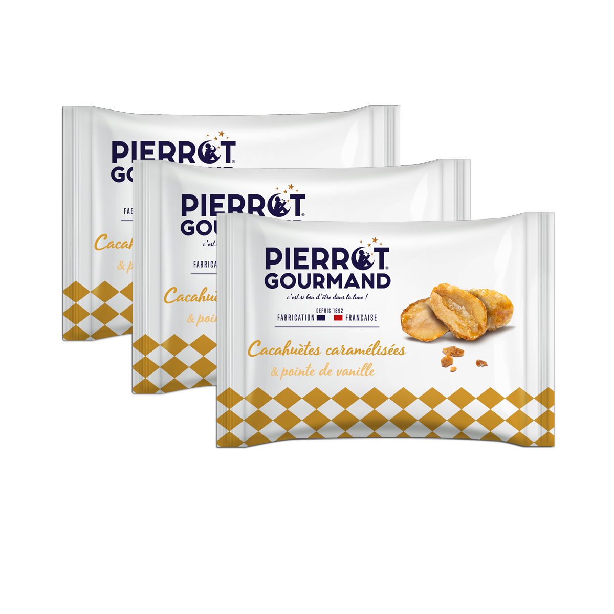 pierrot-gourmand-les-p-pites-lot-3-sachets-cacahu-tes-vanille image 1