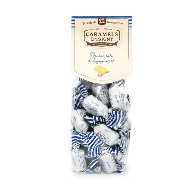 caramels-d-isigny-sachet-caramels-beurre-sal-175g image 1