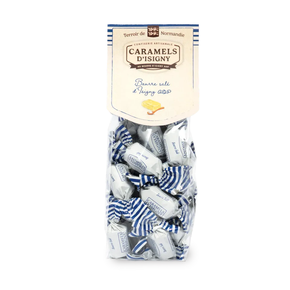 caramels-d-isigny-sachet-caramels-beurre-sal-175g image 1
