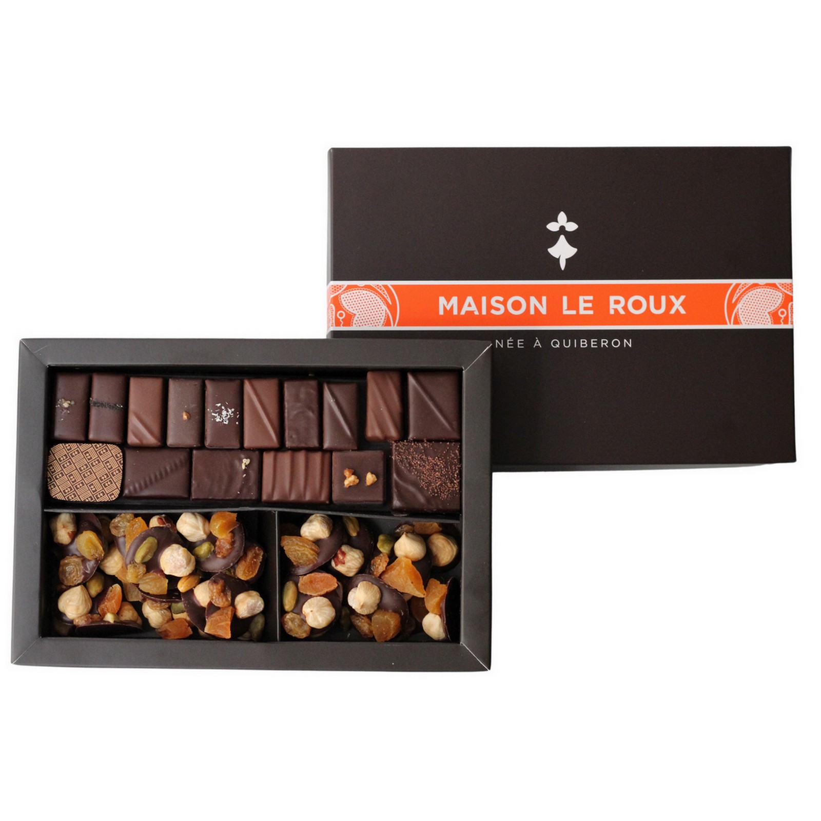 henri-le-roux-coffrets-duo-chocolats-mendiants-280g image 1