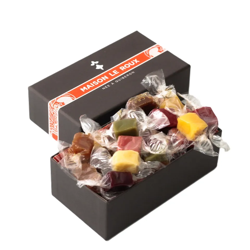 henri-le-roux-ballotin-caramels-plein-fruits-assortiment-fruity image 1
